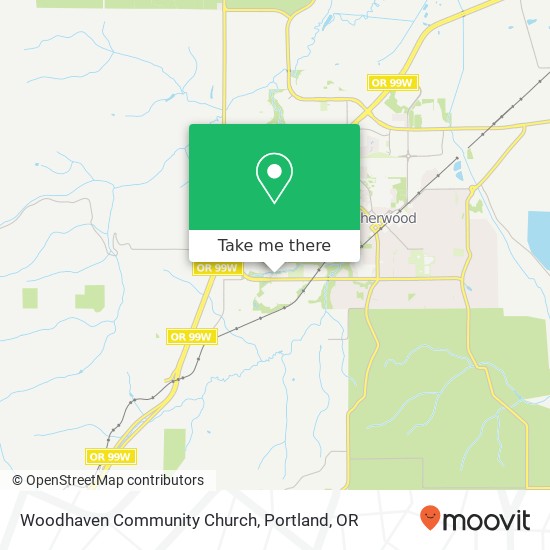 Woodhaven Community Church map