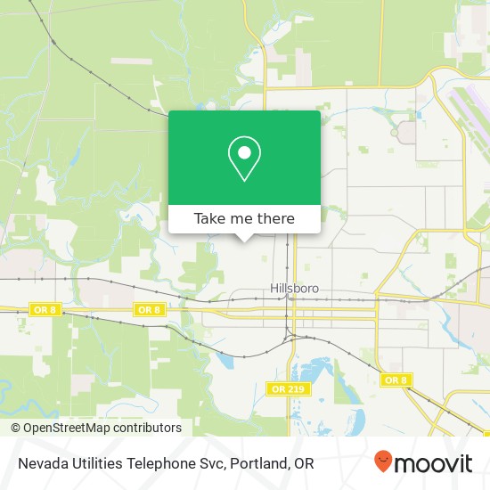Mapa de Nevada Utilities Telephone Svc