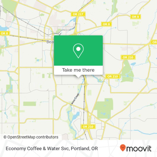 Economy Coffee & Water Svc map