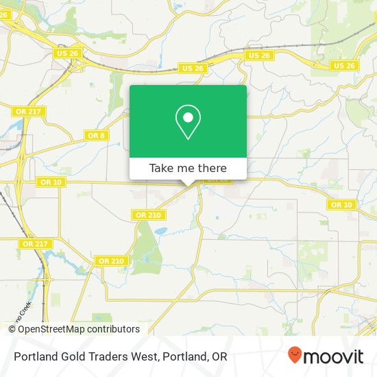 Mapa de Portland Gold Traders West