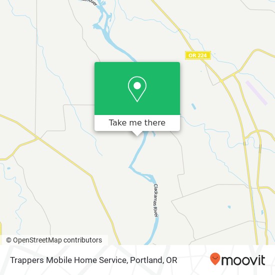 Mapa de Trappers Mobile Home Service