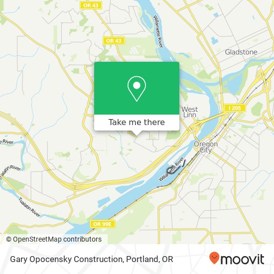 Mapa de Gary Opocensky Construction