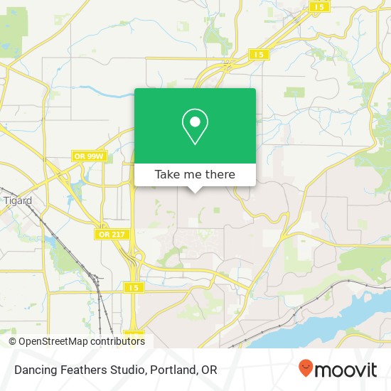 Dancing Feathers Studio map