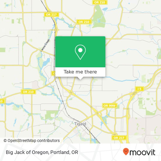 Mapa de Big Jack of Oregon