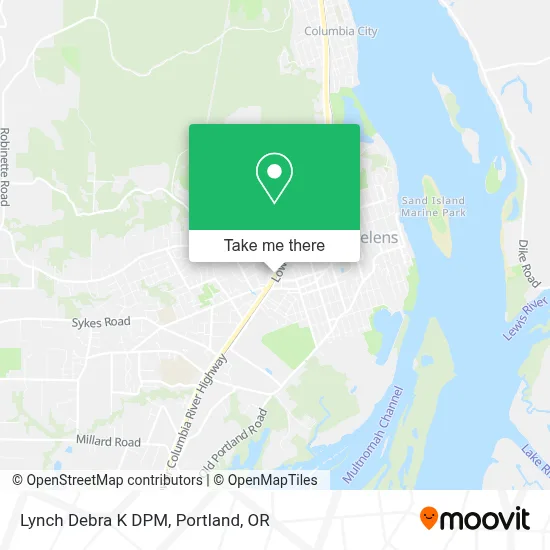 Lynch Debra K DPM map