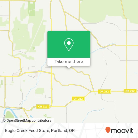 Mapa de Eagle Creek Feed Store