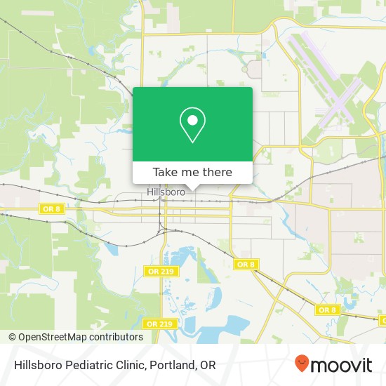 Hillsboro Pediatric Clinic map