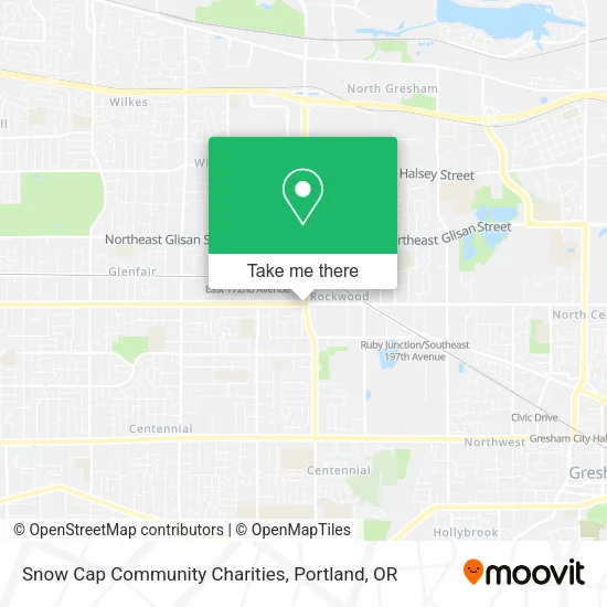Snow Cap Community Charities map
