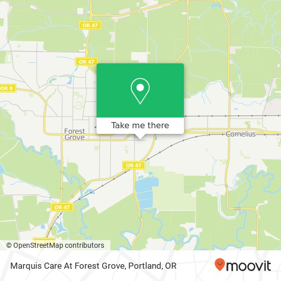 Marquis Care At Forest Grove map