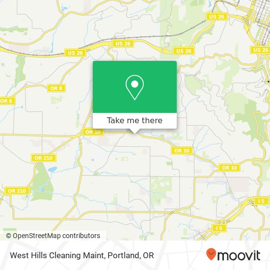 West Hills Cleaning Maint map