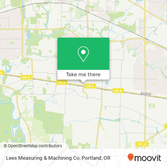 Mapa de Lees Measuring & Machining Co