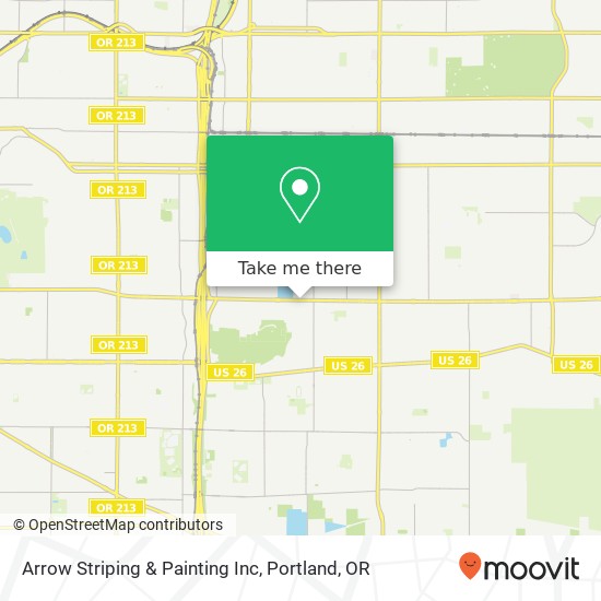 Arrow Striping & Painting Inc map