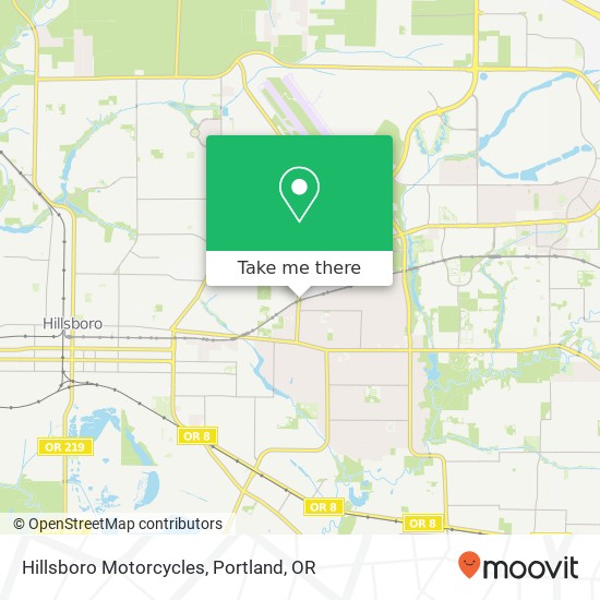 Hillsboro Motorcycles map