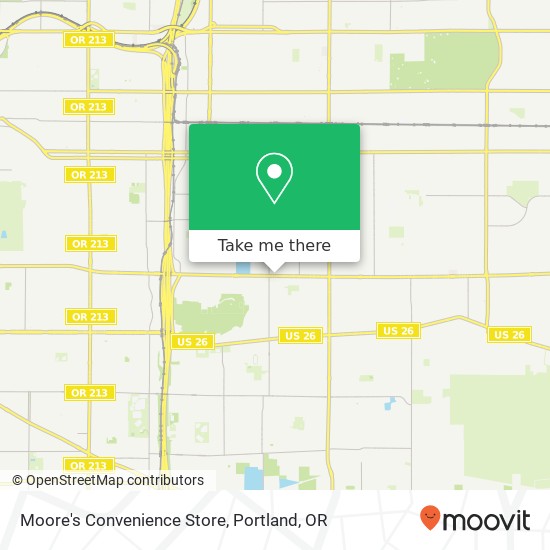 Moore's Convenience Store map