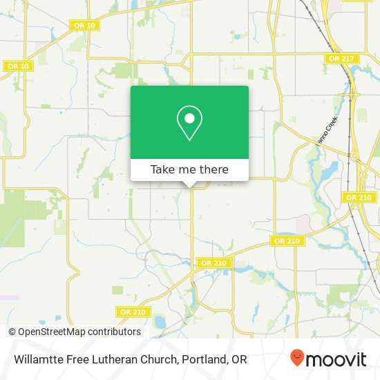 Mapa de Willamtte Free Lutheran Church