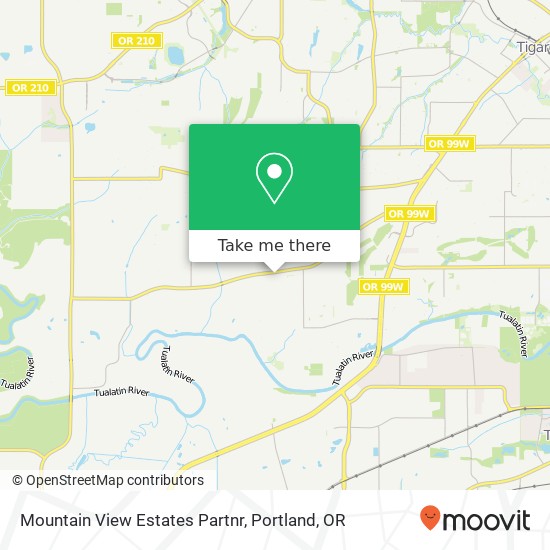 Mapa de Mountain View Estates Partnr