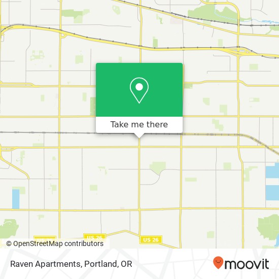 Mapa de Raven Apartments