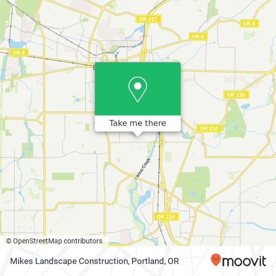 Mikes Landscape Construction map