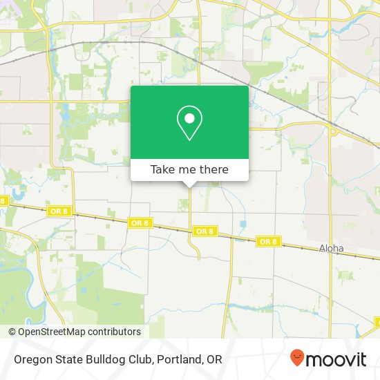 Oregon State Bulldog Club map