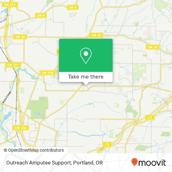 Mapa de Outreach Amputee Support