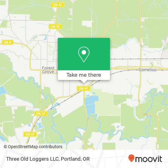 Mapa de Three Old Loggers LLC