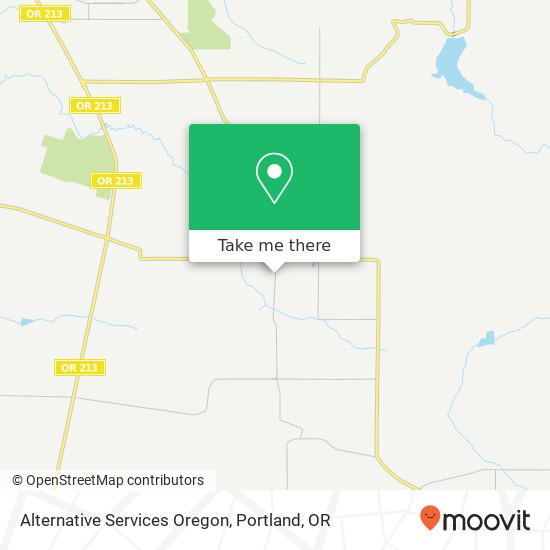 Mapa de Alternative Services Oregon