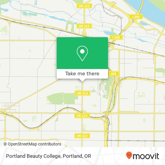 Portland Beauty College map