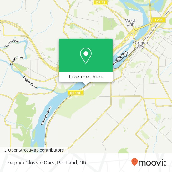 Peggys Classic Cars map