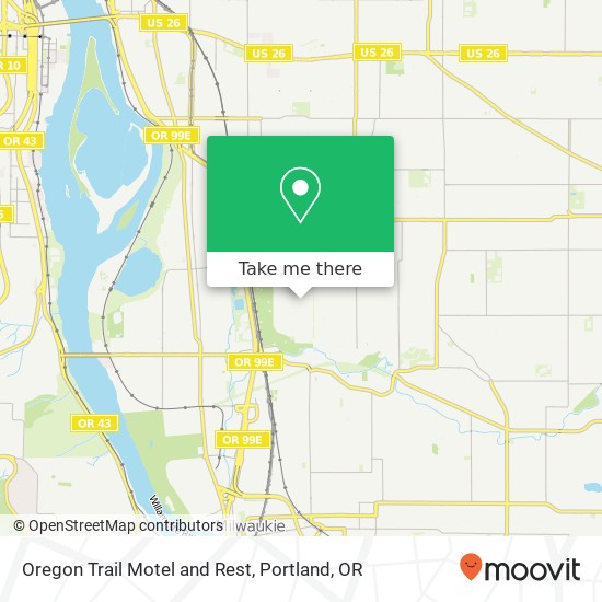 Mapa de Oregon Trail Motel and Rest