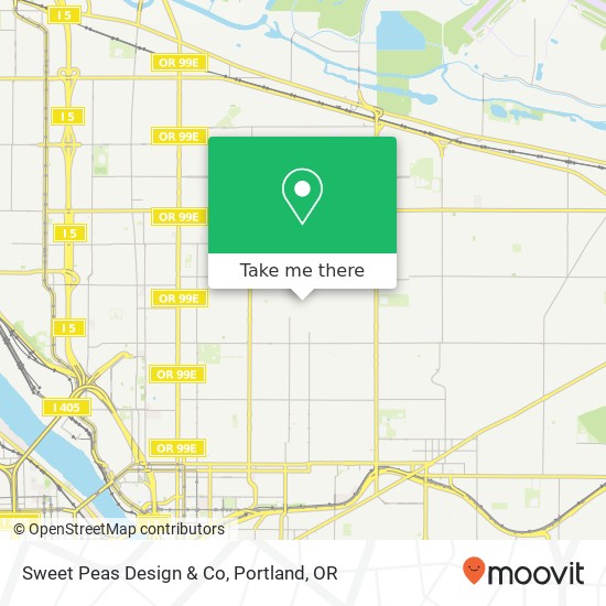 Mapa de Sweet Peas Design & Co