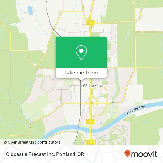 Oldcastle Precast Inc map