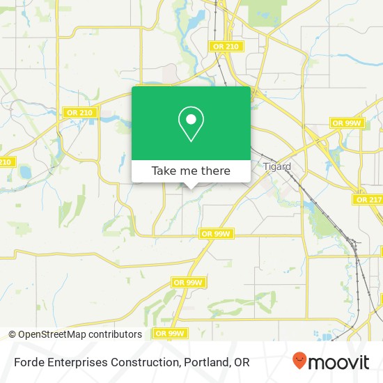 Mapa de Forde Enterprises Construction