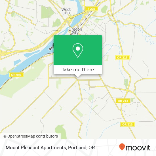 Mapa de Mount Pleasant Apartments