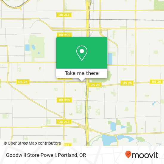 Mapa de Goodwill Store Powell