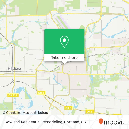 Rowland Residential Remodeling map