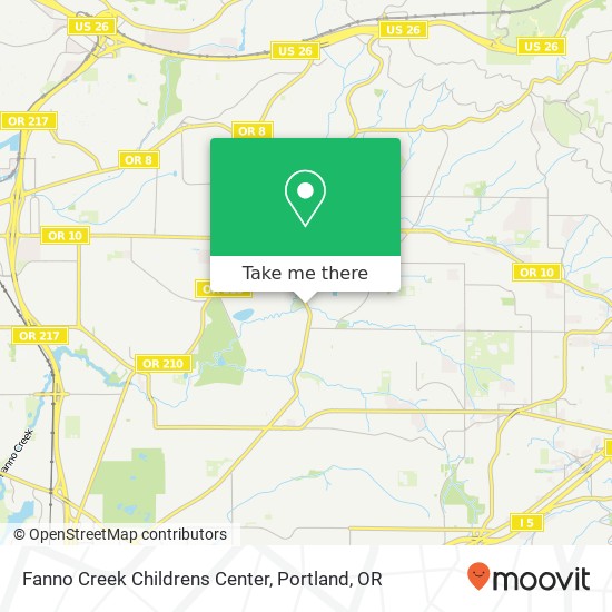 Fanno Creek Childrens Center map