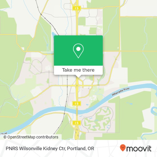 PNRS Wilsonville Kidney Ctr map