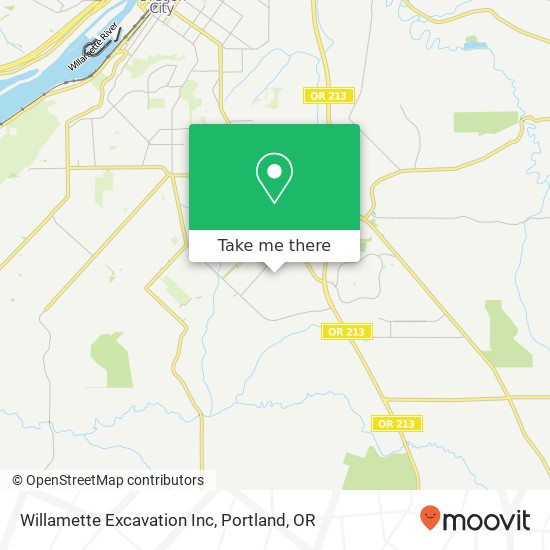 Mapa de Willamette Excavation Inc