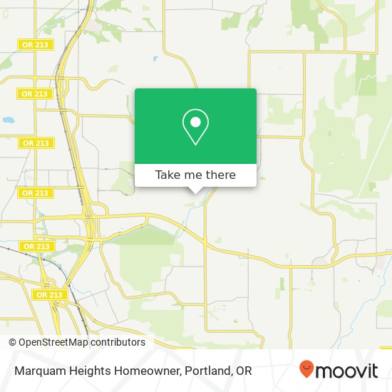 Mapa de Marquam Heights Homeowner