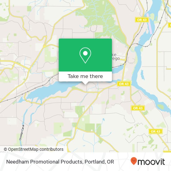 Needham Promotional Products map
