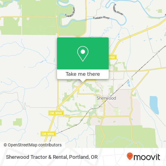 Sherwood Tractor & Rental map