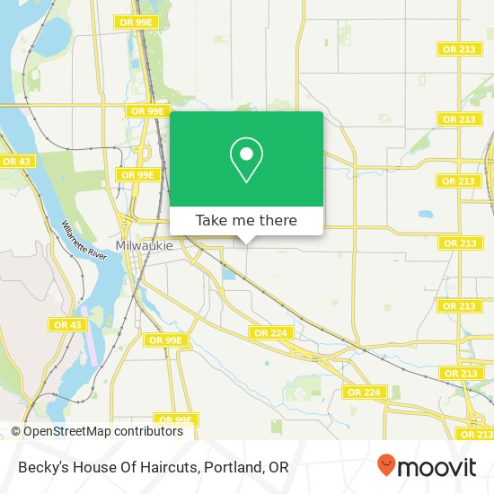 Becky's House Of Haircuts map