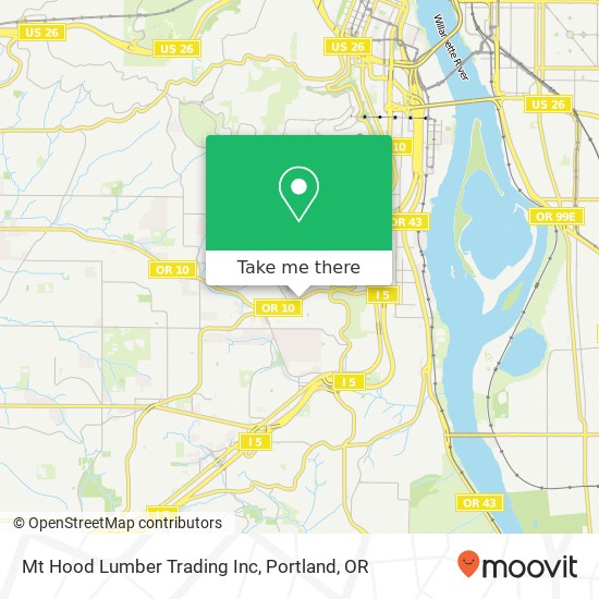 Mapa de Mt Hood Lumber Trading Inc