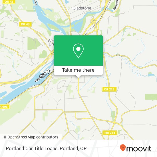 Mapa de Portland Car Title Loans