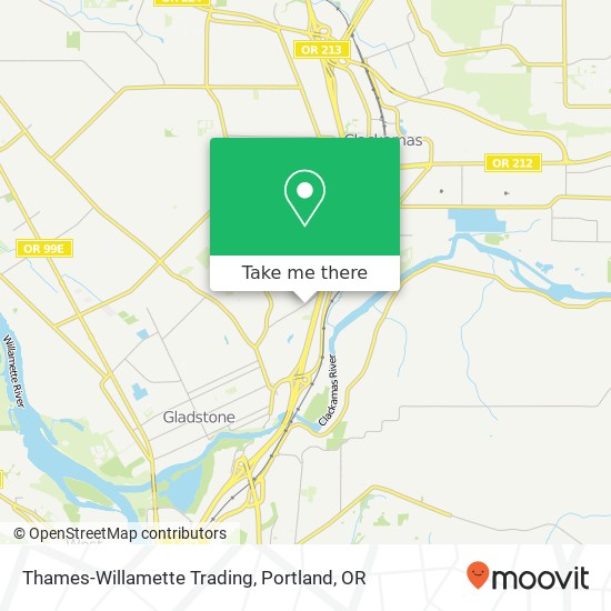 Mapa de Thames-Willamette Trading