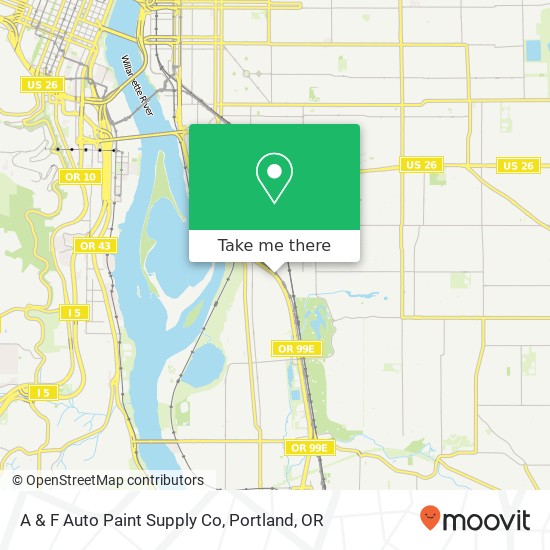 A & F Auto Paint Supply Co map