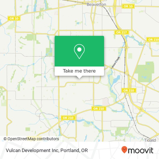 Vulcan Development Inc map