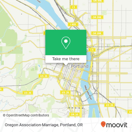Mapa de Oregon Association-Marriage
