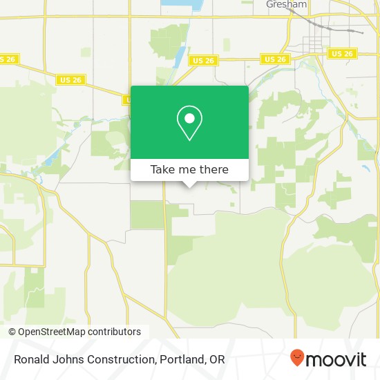 Mapa de Ronald Johns Construction