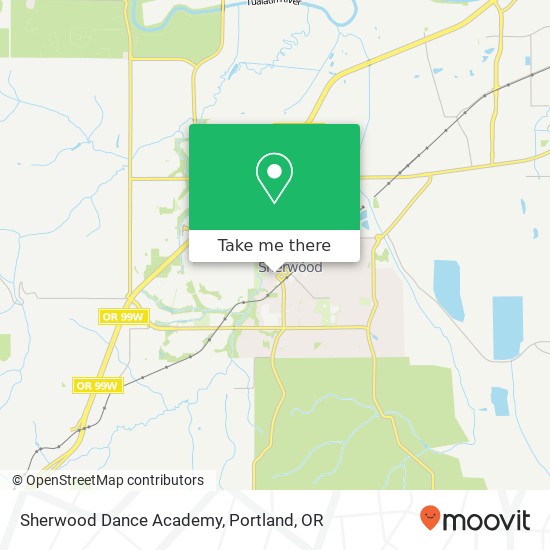 Sherwood Dance Academy map